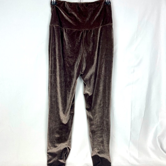Gold Metallic Velvet Leggings From Shein - Picture 1 of 4